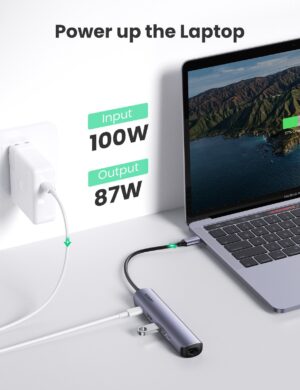 UGREEN 10919 Ultra Slim 5-in-1 USB-C Hub with Ethernet and HDMI