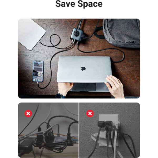 UGREEN 60113 65W 2C 2A DIGINEST CUBE CHARGER - Image 2