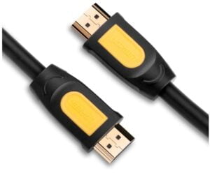 UGREEN 10130 HDMI Round Cable 3 Meter (Yellow/Black)