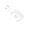 HOCO C39A 12W 2.4A Dual USB Charger with LED Display (White) EU Plug