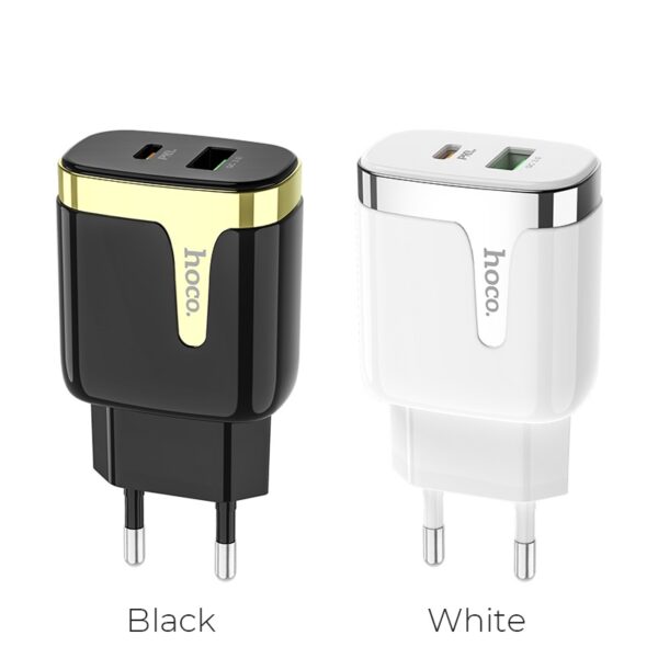 HOCO C79A Zeus 18W PD+QC3.0 Wall Charger EU Plug - Image 3