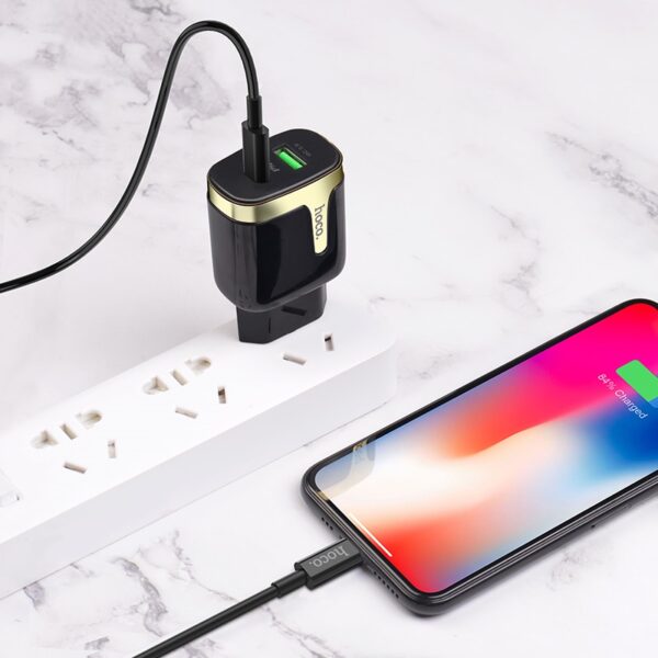 HOCO C79A Zeus 18W PD+QC3.0 Wall Charger EU Plug - Image 4