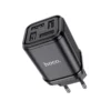 HOCO C84A Resolute 4-Port USB Wall Charger (Black) EU Plug