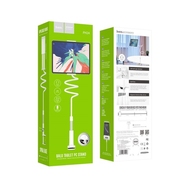 HOCO PH24 Balu Adjustable Tablet and Phone Holder for 4" to 10.5" Devices - Image 3