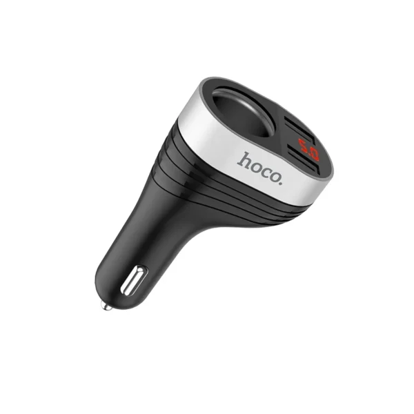 HOCO Z29 Regal Cigarette Lighter Car Charger with Dual USB Ports