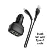 HOCO Z36 LEADER CAR CHARGER DUAL PORT SET WITH TYPE-C CABLE