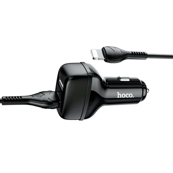 HOCO Z36 Leader Car Charger 5V/2.4A Dual Port Set with Lightning Cable - Image 9