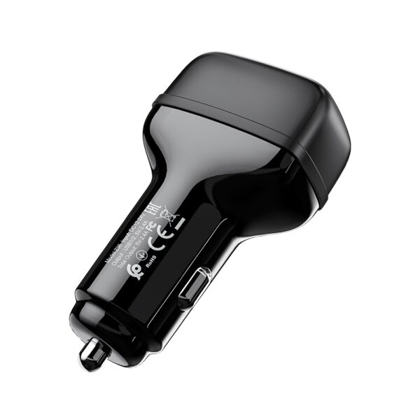 HOCO Z36 Leader Car Charger 5V/2.4A Dual Port Set with Type-C Cable - Image 6