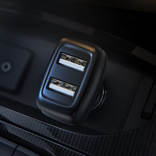 HOCO Z36 Leader Car Charger 5V/2.4A Dual Port Set with Type-C Cable - Image 2