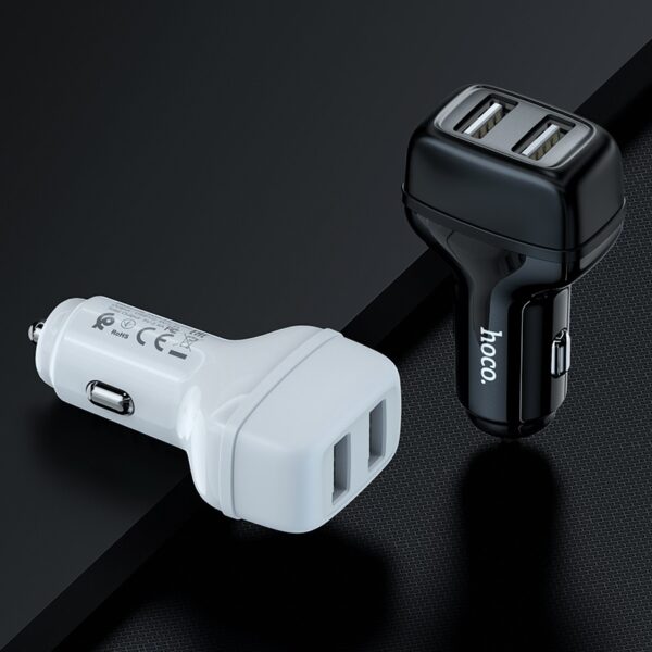 HOCO Z36 Leader Car Charger 5V/2.4A Dual Port Set with Type-C Cable - Image 3