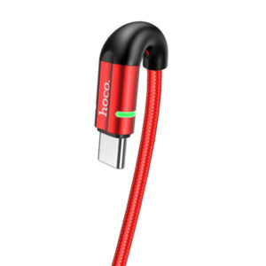 HOCO U93 SHADOW USB TO TYPE-C CHARGING DATA SYNC CABLE – RED
