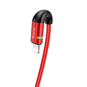 HOCO U93 SHADOW USB TO LIGHTNING CHARGING DATA SYNC CABLE – RED