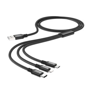 HOCO X14 TIMES SPEED 3-IN-1 CHARGING CABLE 1M