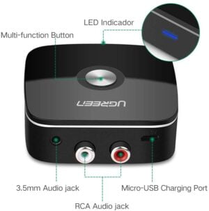 UGREEN 40759 W/L Bluetooth Audio Receiver 5.0