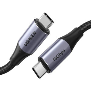 UGREEN 80150 USB-C 3.1 M/M GEN2 5A CABLE BRAIDED 1M BLK
