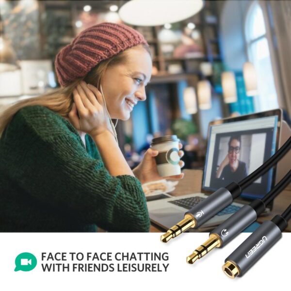 UGREEN 20899 3.5MM F/M TO 2 MALE AUDIO CABLE - Image 7
