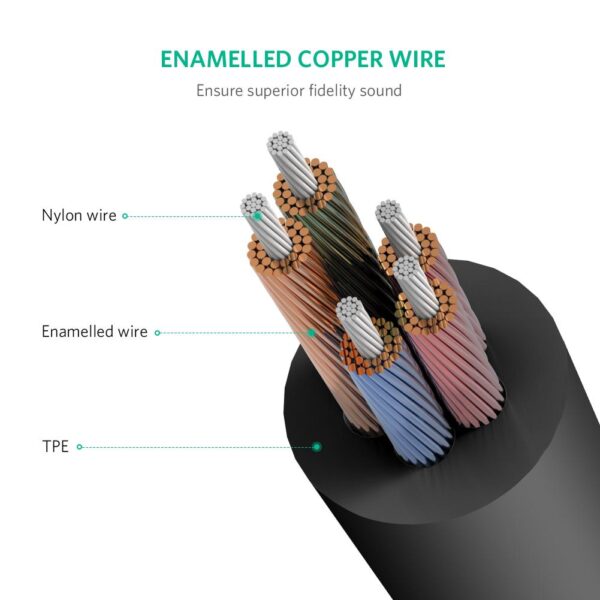 UGREEN 20899 3.5MM F/M TO 2 MALE AUDIO CABLE - Image 5