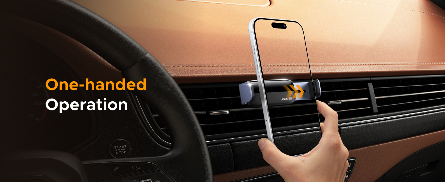 UGREEN 10422 Car Vent Phone Mount Mini Air Vent Clip Phone Holder 002