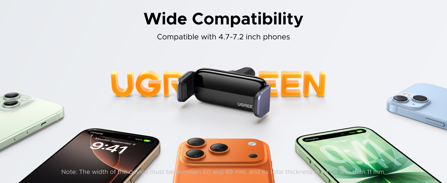 UGREEN 10422 Car Vent Phone Mount Mini Air Vent Clip Phone Holder 005