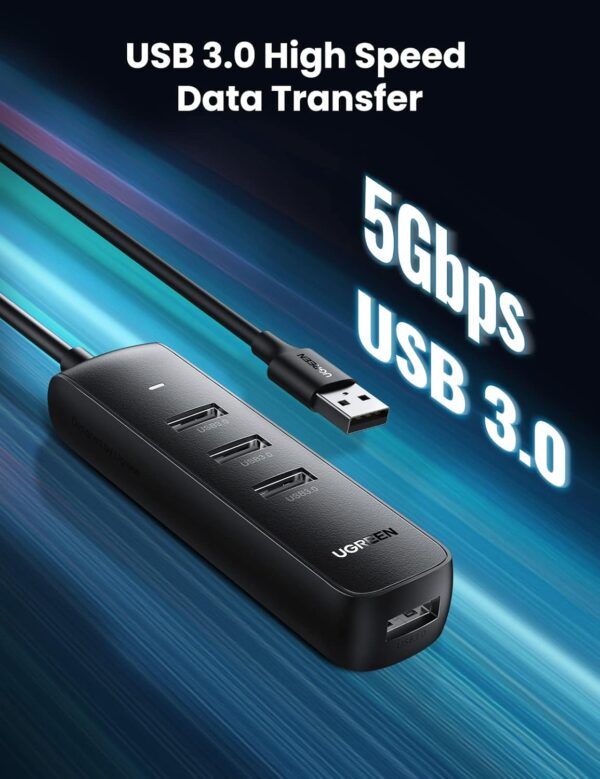 UGREEN 10915 4 Ports Powered USB 3.0 Hub - Image 2