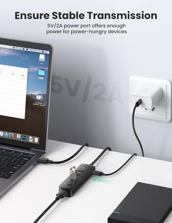 UGREEN 10915 4 Ports Powered USB 3.0 Hub - Image 7