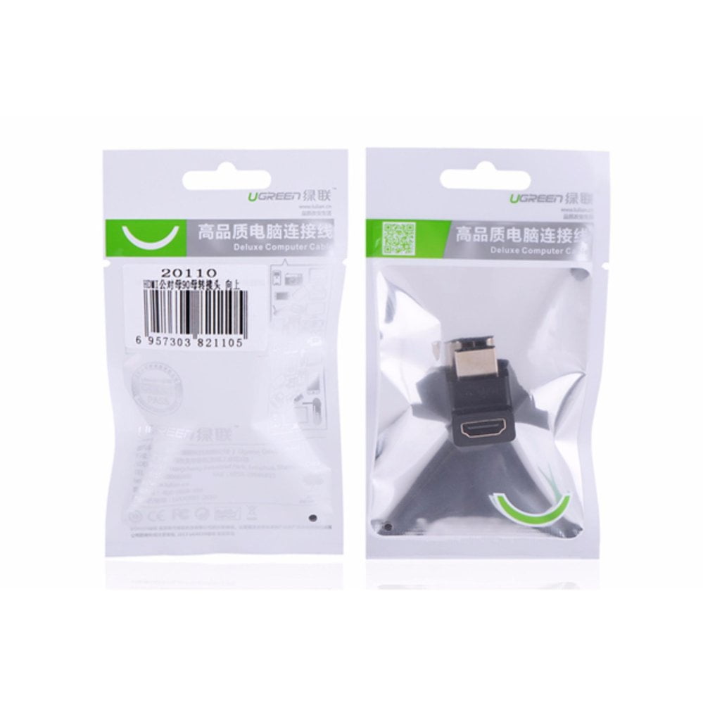 UGREEN 20109 HDMI MALE TO FEMALE ADAPTER DOWN - Image 3