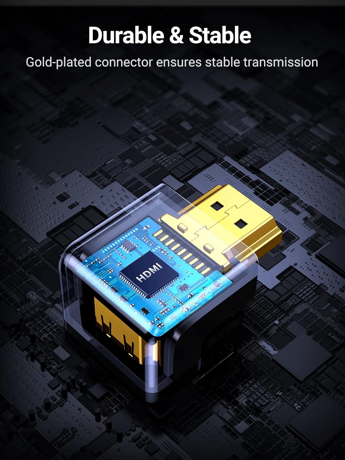 UGREEN 20110 Gold Plated 4K HDMI Male to Female Connector - Image 4