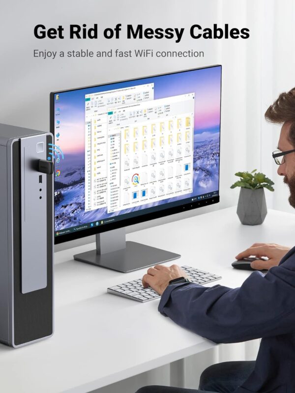 UGREEN 20204 AC650 Dual Band USB WiFi Dongle Mini Wireless - Image 3