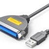 UGREEN 20225 USB TO IEEE1284 PARALLEL CABLE 2M