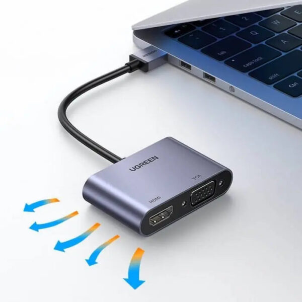 UGREEN 20518 USB 3.0 to HDMI+VGA Converter - Image 3