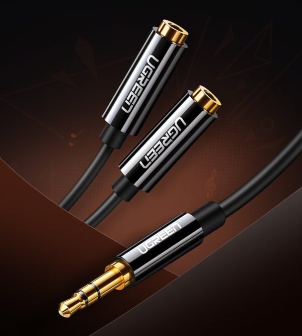 UGREEN 20816 3.5mm Male to Dual 3.5mm Female Audio Adapter - Image 2