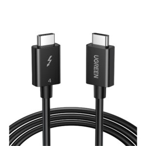 UGREEN 30389 Thunderbolt 4 USB-C to USB-C Cable 100W 40Gbps 0.8 Meter