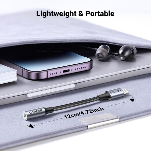 UGREEN 30756 iPhone Lightning to 3.5mm Headphone Adapter - Image 7