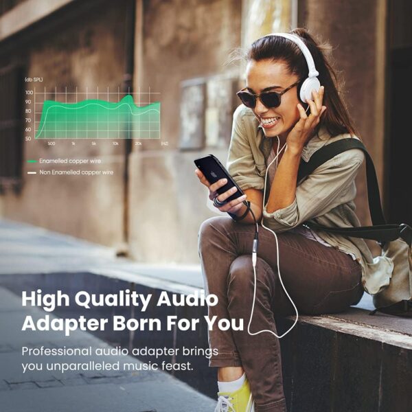 UGREEN 30756 iPhone Lightning to 3.5mm Headphone Adapter - Image 8