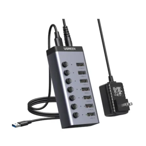 UGREEN 30778 7-Port USB 3.0 Adapter with 4 Smart Charging Ports