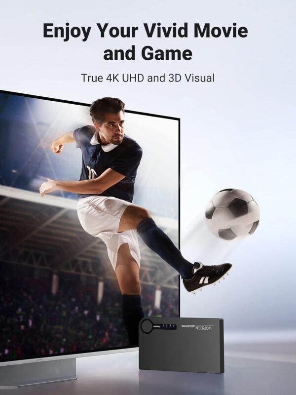 UGREEN 40234  3-In-1-Out 4K Full HD 1080P 3D HDMI Switcher - Image 3