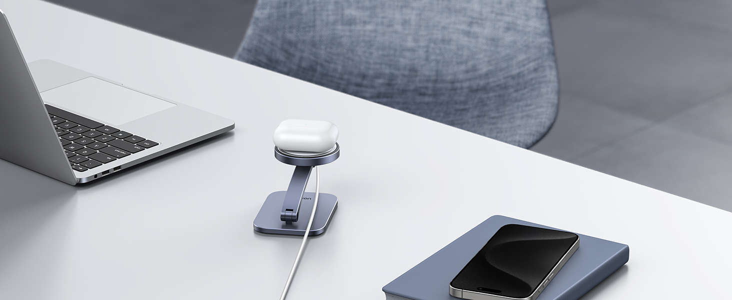 UGREEN 40290 Phone Stand for MagSafe Charger Adjustable Aluminum Charging Stand 004