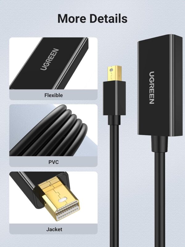 UGREEN 40360 4K Mini DisplayPort to HDMI Adapter - Image 2