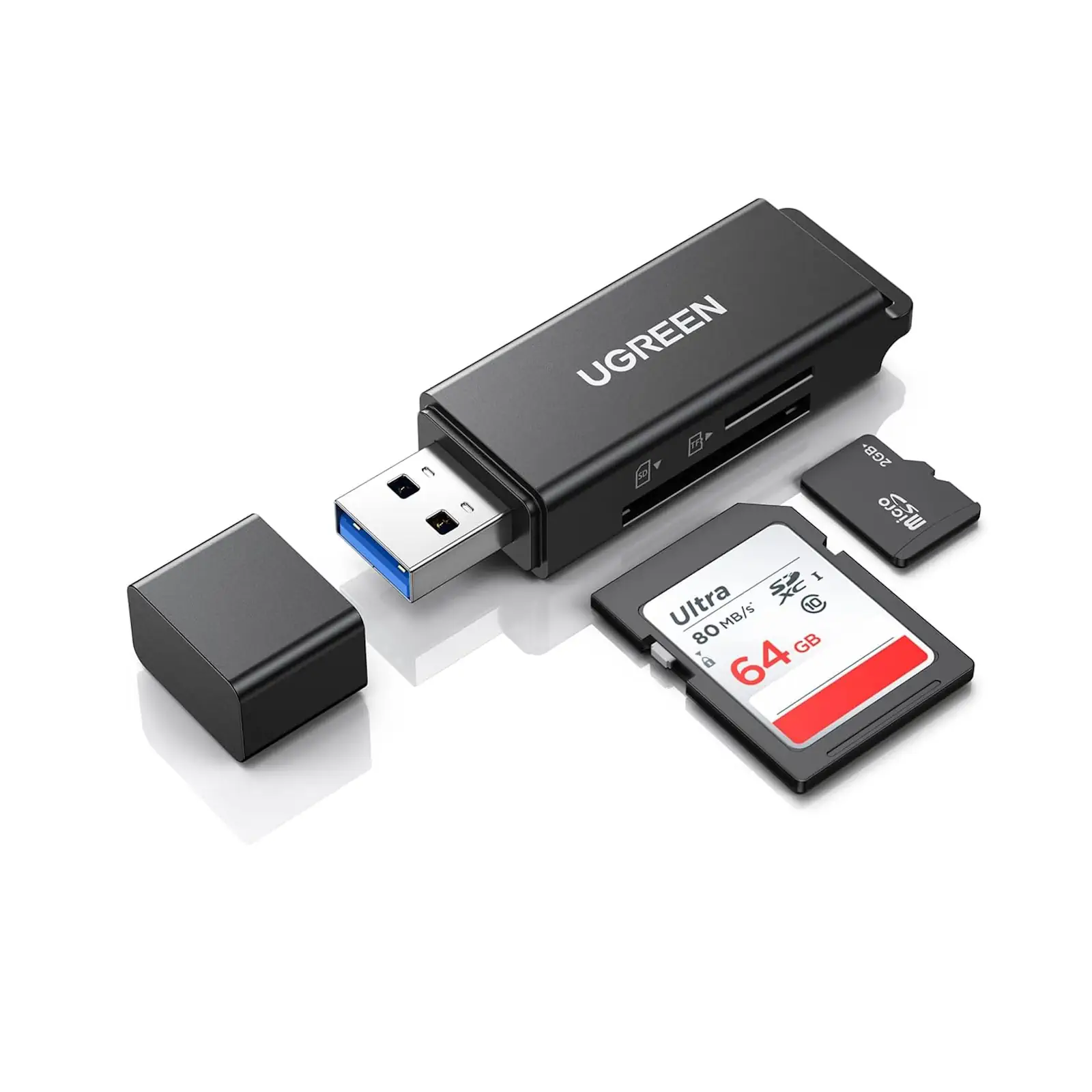 UGREEN 40752 USB 3.0 SD Card Reader Compatible with SD, Micro SD, SDXC, SDHC, MMC, RS-MMC, UHS-I - Image 9