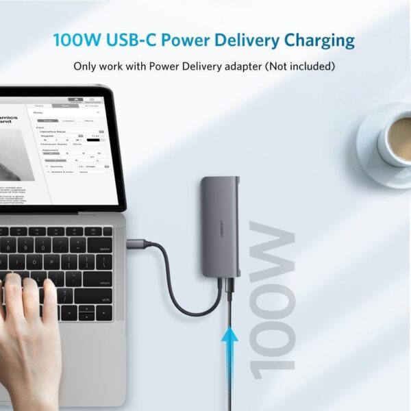 UGREEN 40873 9-IN-1 USB-C to Multifunction Adapter with RJ45 Ethernet Port and SD/TF Card Reader - Image 3