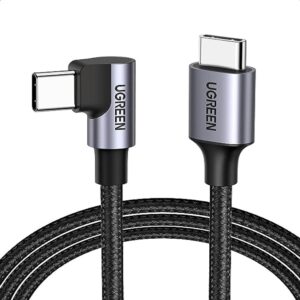 UGREEN 50123 ANGLED USB TYPE-C TO USB-C CABLE 1M