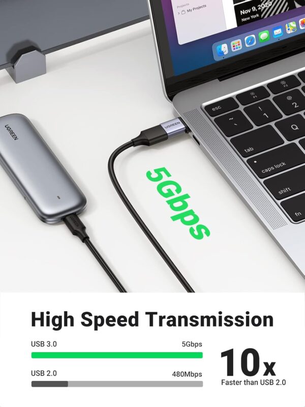 UGREEN 50283 USB C Male to USB 3.0 Female with Lanyard - Image 2