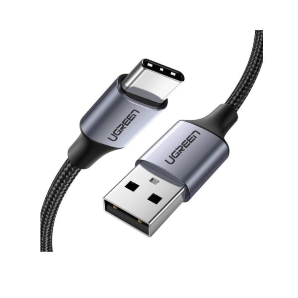 UGREEN 60126 USB-A TO USB-C Cable Aluminum Braid (1 Meter) Compatible with iPhone 15 /Plus/Pro/Pro Max