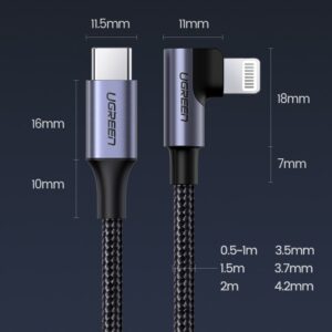 UGREEN 60763 USB-C to Lightning Charging Cable (1 Meter)