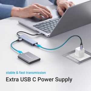 UGREEN 70336 USB C to 4 Ports USB 3.0 Hub 5Gbps Data Transfer