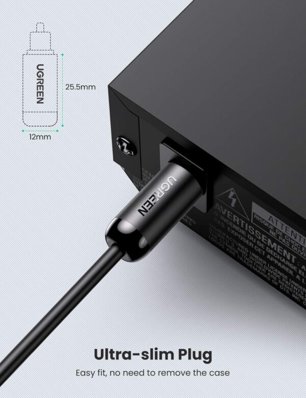 UGREEN 70892 Toslink Optical Audio Cable (2 Meter) Black - Image 7