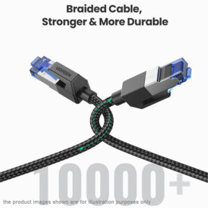 UGREEN 80432 CAT8 Shielded Round Lan Cable (3 Meter) Braided