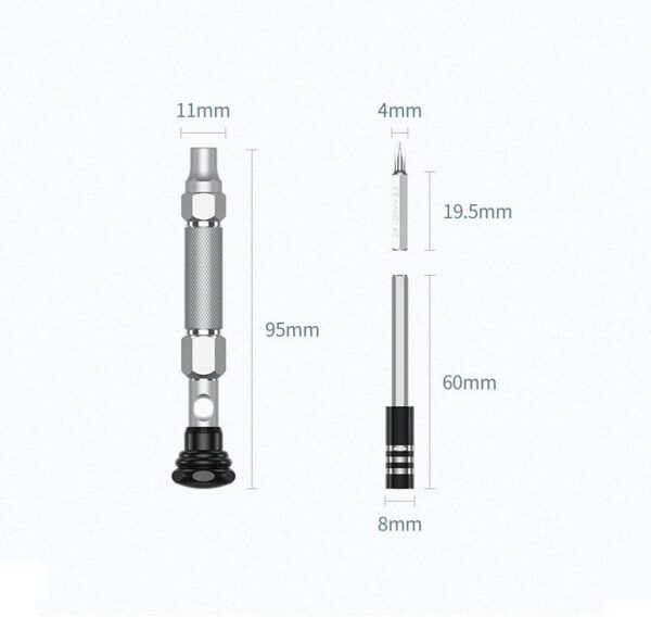 UGREEN 80459 38 IN 1 Aluminum Alloy Screwdriver Set Precision Magnetic Repair Tools - Image 3