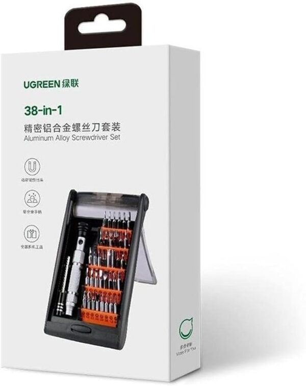 UGREEN 80459 38 IN 1 Aluminum Alloy Screwdriver Set Precision Magnetic Repair Tools - Image 5
