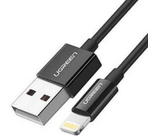 UGREEN 80822 LIGHTNING TO USB 2.0 A MALE CABLE 1M BLACK